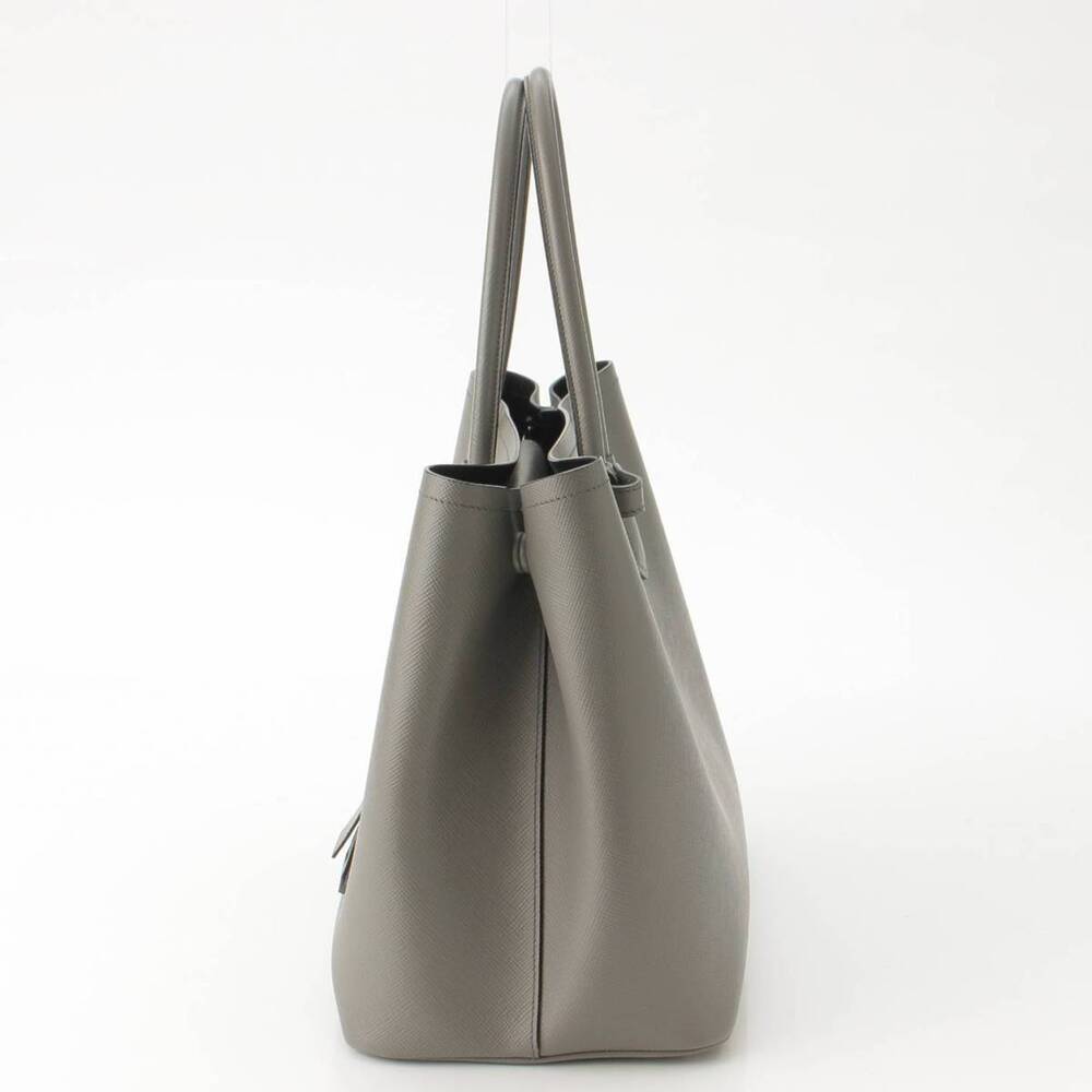 Prada Saffiano Cuir Leather Tote Bag Gray - Picture 3 of 10